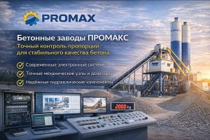 Бетонные заводы и точное дозирование компонентов для стабильного качества бетона