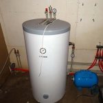 Boiler with pressure gauge and air vent