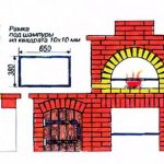 Drawing of a brick street grill