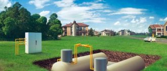 What is a gas holder for a private home?