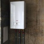 Electric boiler in a private house