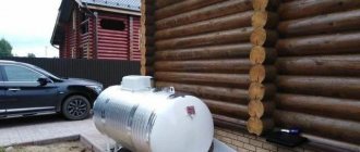 Photo of a 600 liter mini gas holder