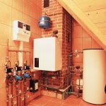 gas heating of a private house