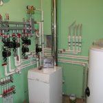 gas heating of a private house
