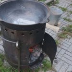 How to make a stove for a cauldron from a gas cylinder - drawing and work procedure