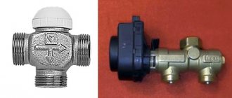 Thermostatic 3-way valves for heating