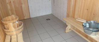 Comfortable heated floor in the washroom