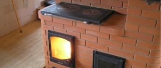 DIY brick kitchen stove