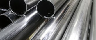 Metal pipes for heating