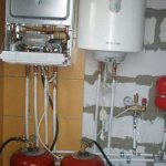 Mounted liquefied gas boiler