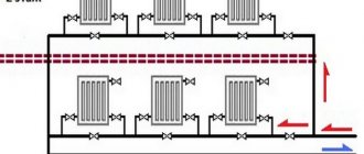 Features of the single-pipe heating system with bottom wiring