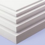 Polystyrene foam in sheets