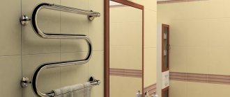 Bathroom heated towel rail dimensions