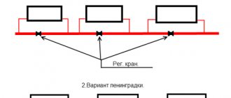 Heating system Leningradka diagram and installation recommendations