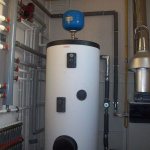 heat accumulator for gas heating boiler
