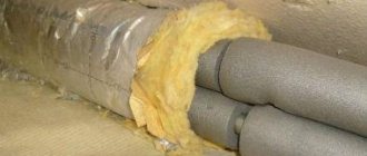 Thermal insulation of pipelines with mineral wool