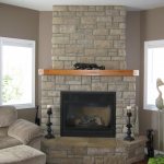 DIY corner fireplace made of plasterboard