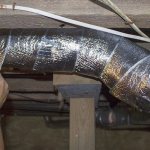 In what places should ventilation pipes be insulated?