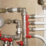 Plumbing in a private house